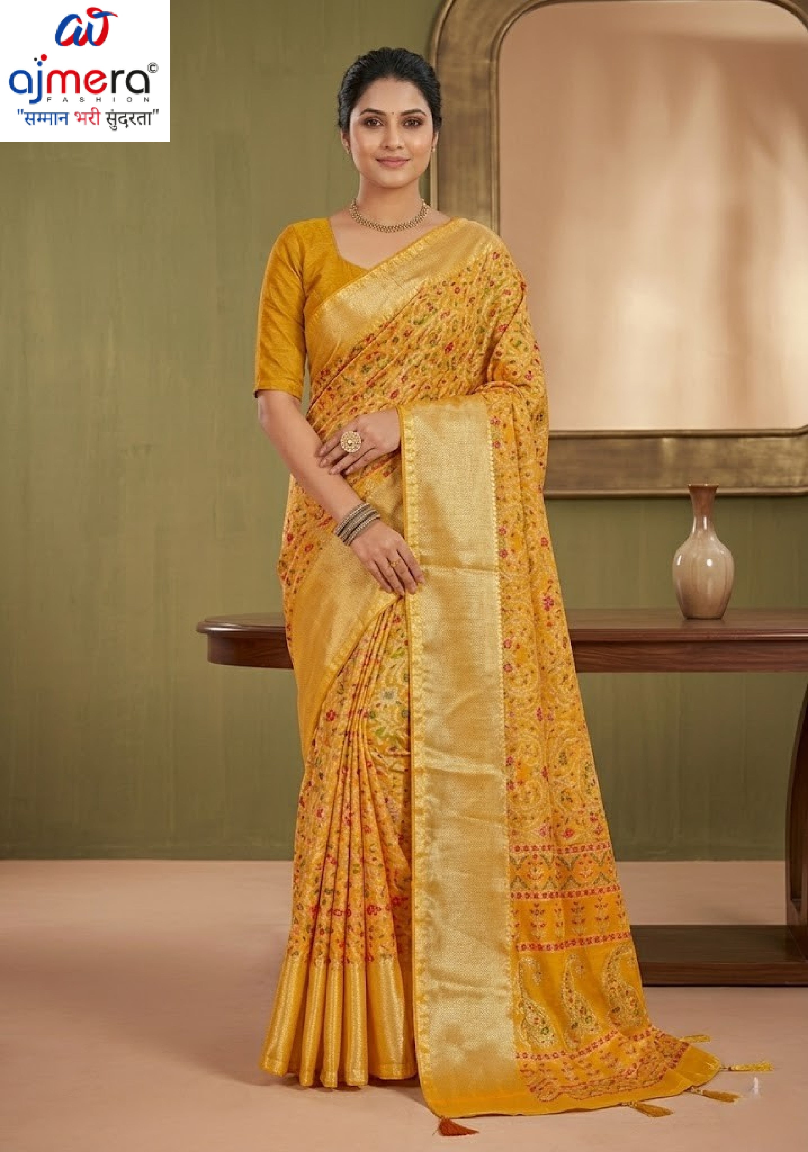Contemporary Printed Saree with Blouse Piece for Premium Wear  | RDD-LALITA