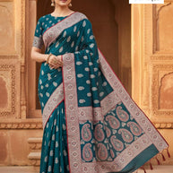 Rich Jacquard Silk Saree without Blouse for Sophisticated Ethnic Style | DS-YAMUNA