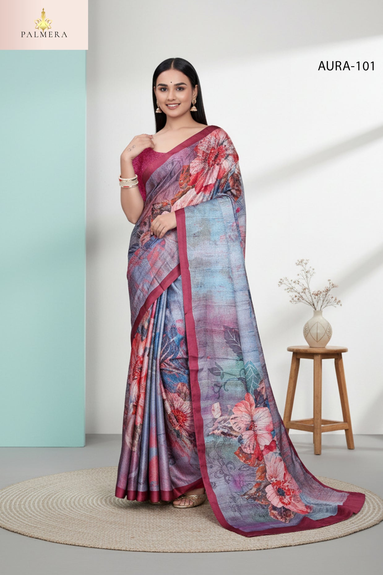Aura Modal Saree with Blouse for Premium Ethnic and Designer Wear | ALL-AURA VOL-1