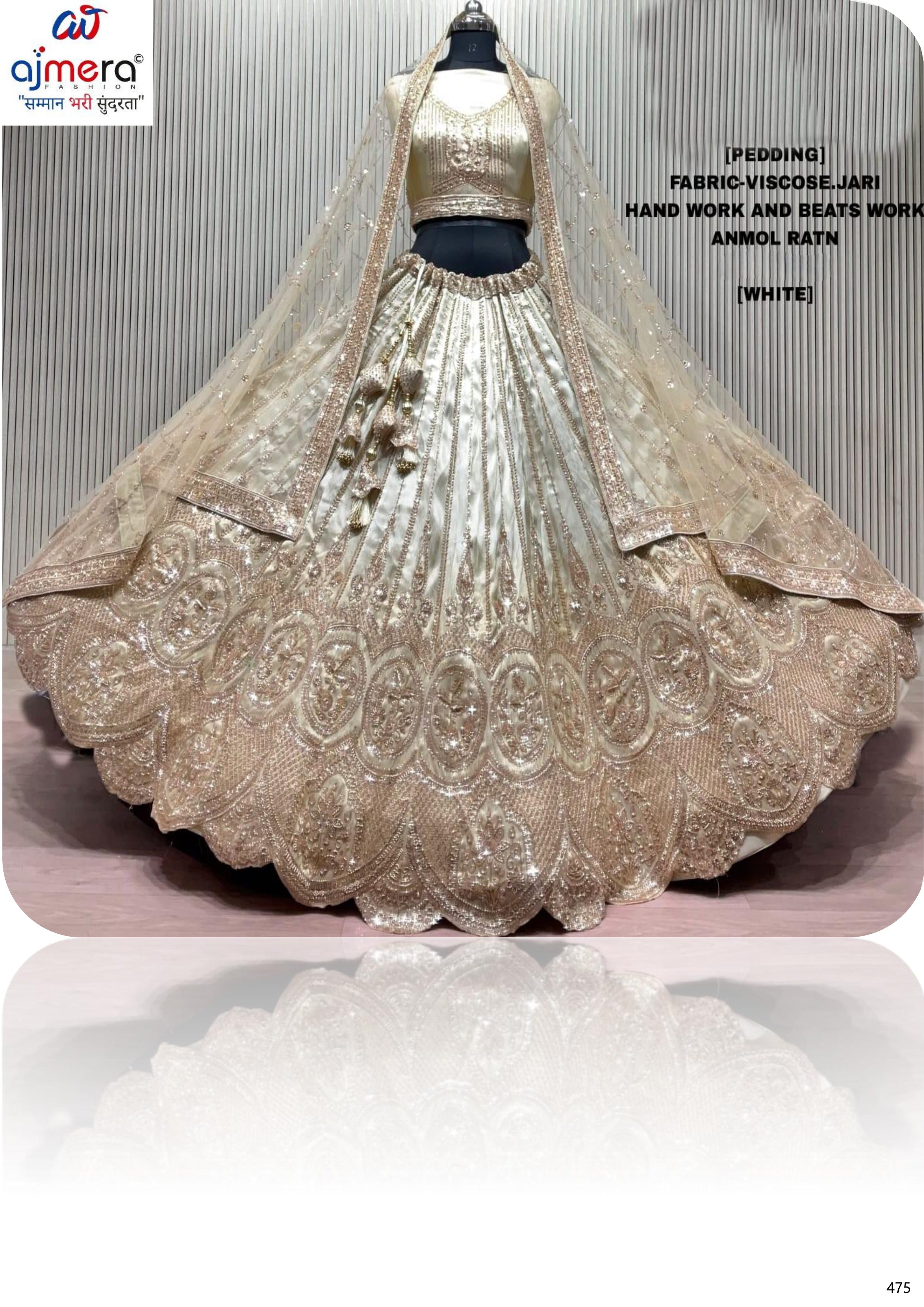 Viscose Jari Lehenga Manufacturer, Supplier & Wholesaler in India| ABF-ANMOL RATAN