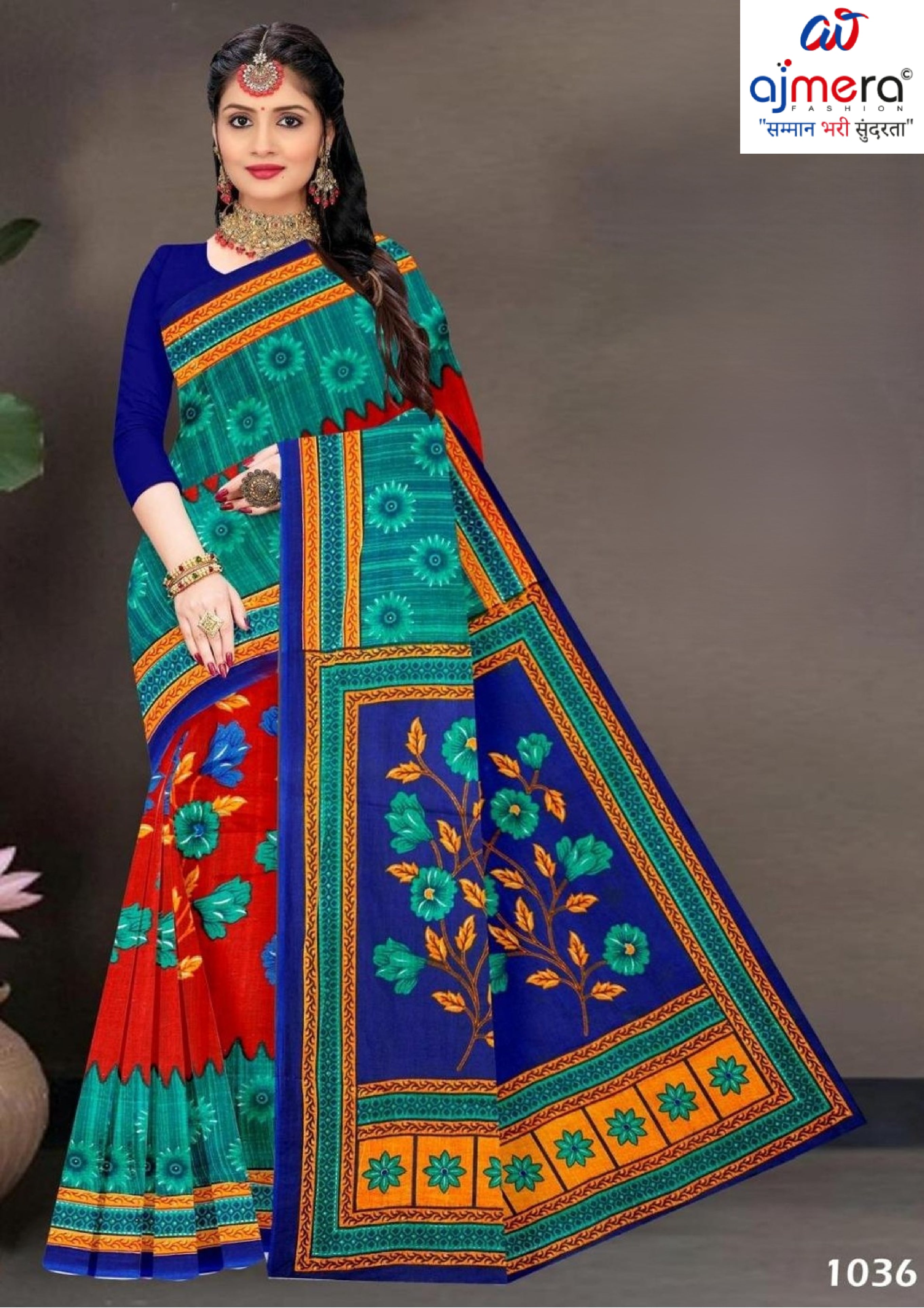 Handloom Cotton Saree with Without Blouse for Premium Ethnic and Traditional Wear | MSS-SHIV ROSE COTTON