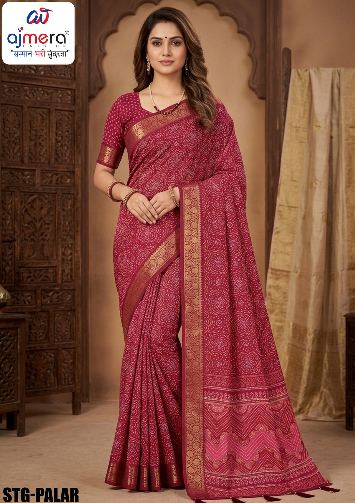 Silk Digital Printed Saree with Blouse Piece for Premium Ethnic and Traditional Wear | STG-PALAR