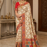 Fine Texture Jacquard Silk Saree With Blouse Piece | PGT-SHREENIKA
