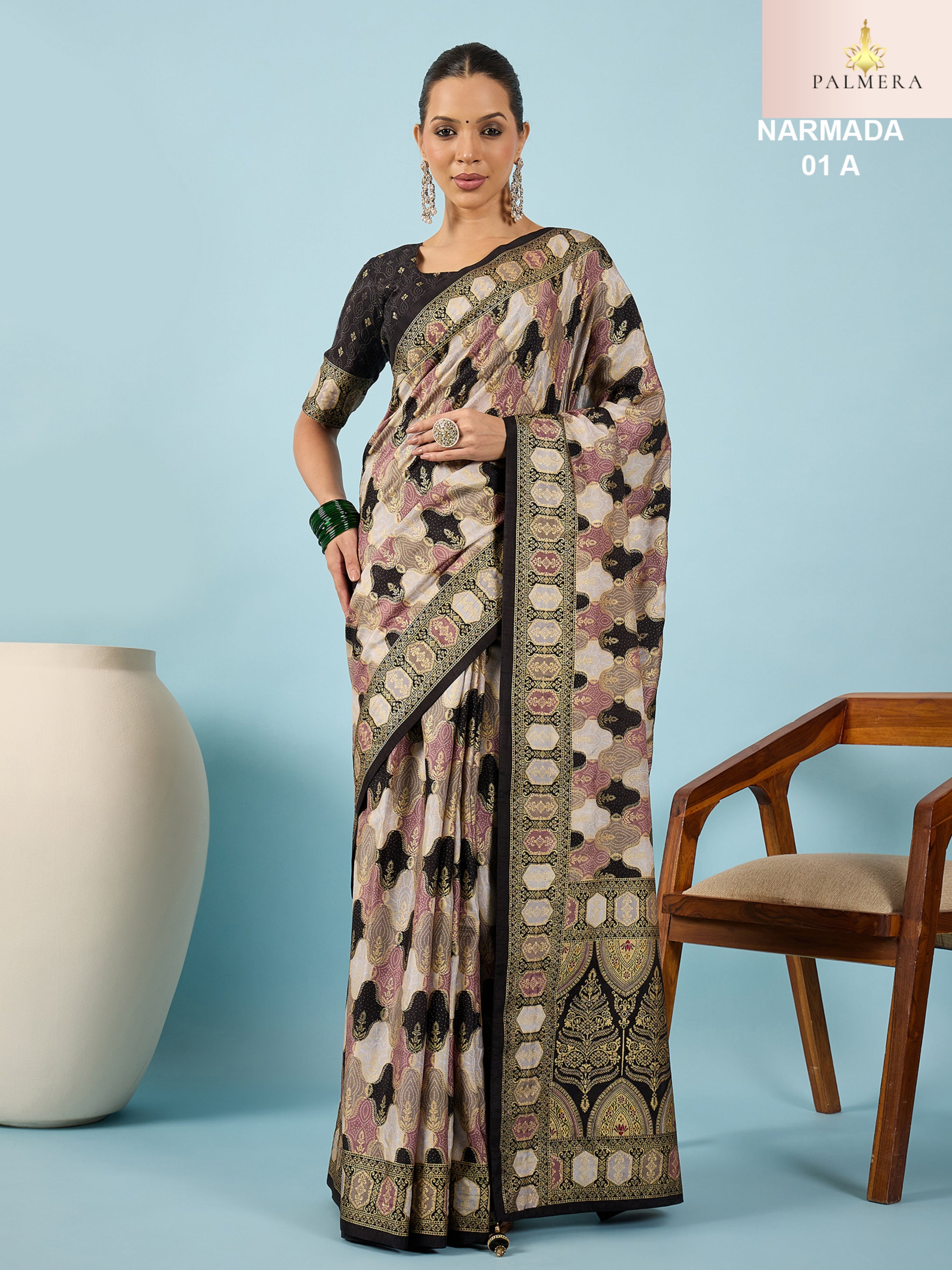 Palmera Saree Manufacturer and Palmera Saree Supplier | ALL-NARMADA-01
