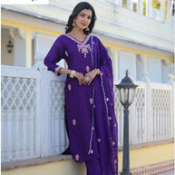 Designer Embroidered Pakistani Suit Set for Women | FSP-K2854