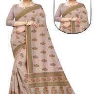 Premium Cotton Saree with Blouse Piece for Premium Ethnic and Traditional Wear | ANT-MUNGA KOTA