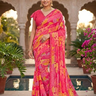 Exclusive Printed Saree with Blouse Piece for Elegant Ethnic Look | RDD-SARINA