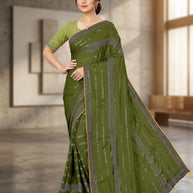 Fancy Dyed Matching Saree with Blouse Piece for Premium Ethnic and Traditional Wear | RAL-JUGNU