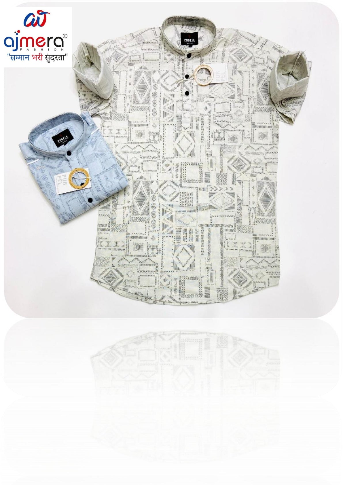 Mens Shirt Wholesale Supplier India for Retailers | MRS-LINAN PRINT KURTA