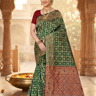 Detailed Rapier Silk Matching Saree With Blouse Piece | TUL-KALASH SILK VOL-05