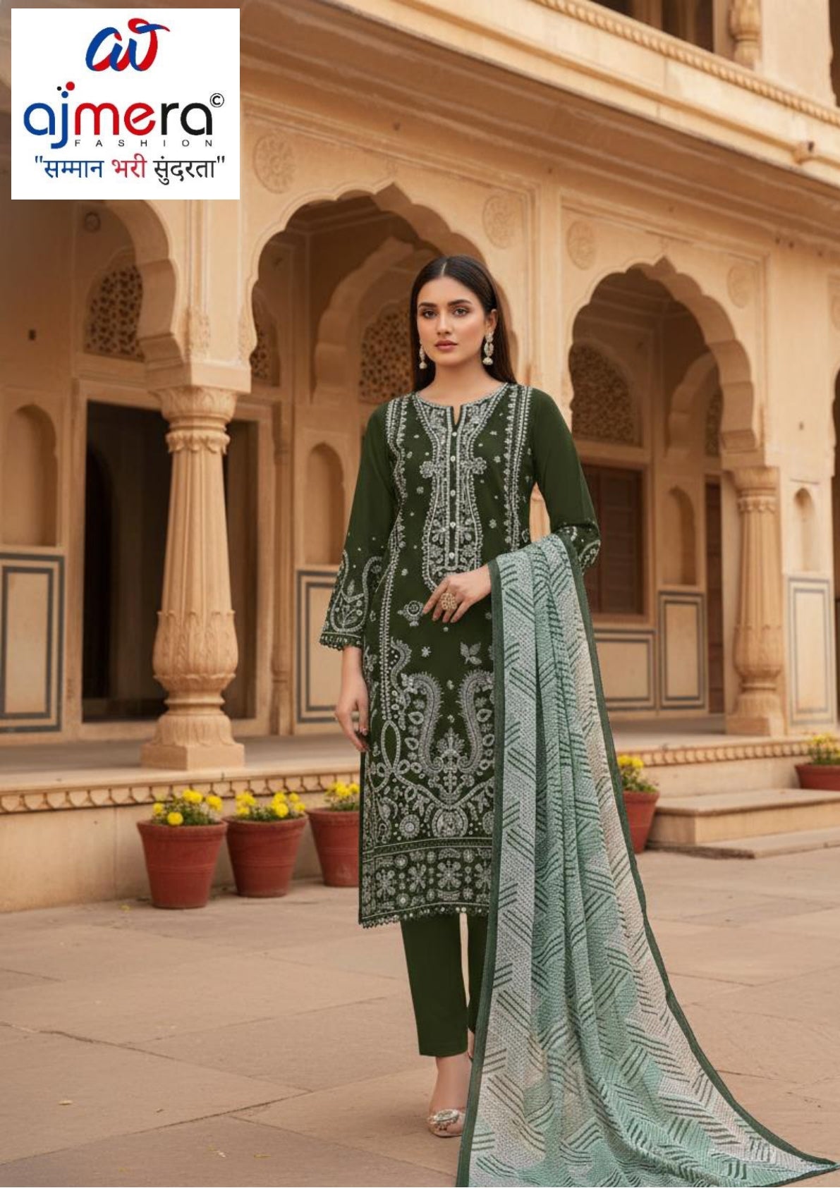Designer Premium Pakistani Lawn Suit for Women | DIF-5202
