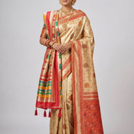 Party Wear Jacquard Silk Saree With Blouse Piece | KDT-LEISHA