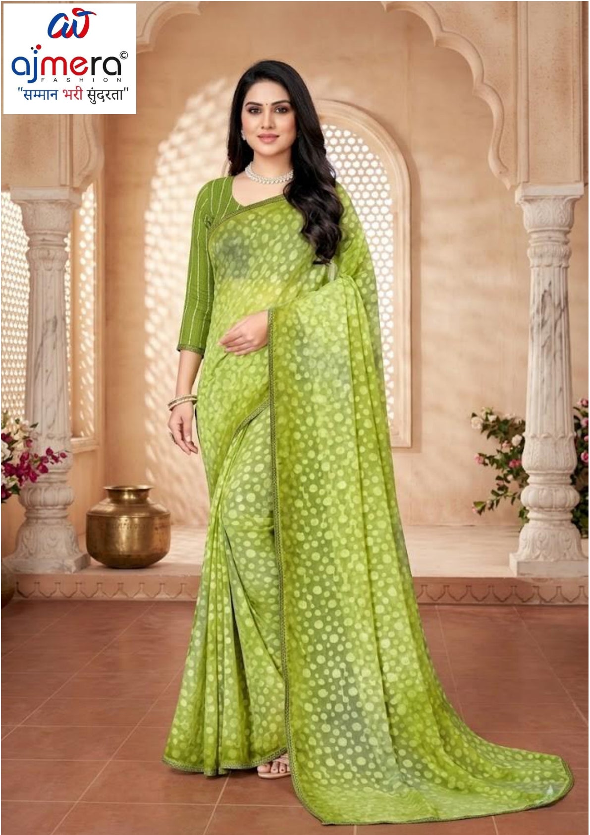 Chic Printed Saree without Blouse for Sophisticated Ethnic Style  | SSR-SOPHIA