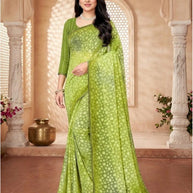 Chic Printed Saree without Blouse for Sophisticated Ethnic Style  | SSR-SOPHIA