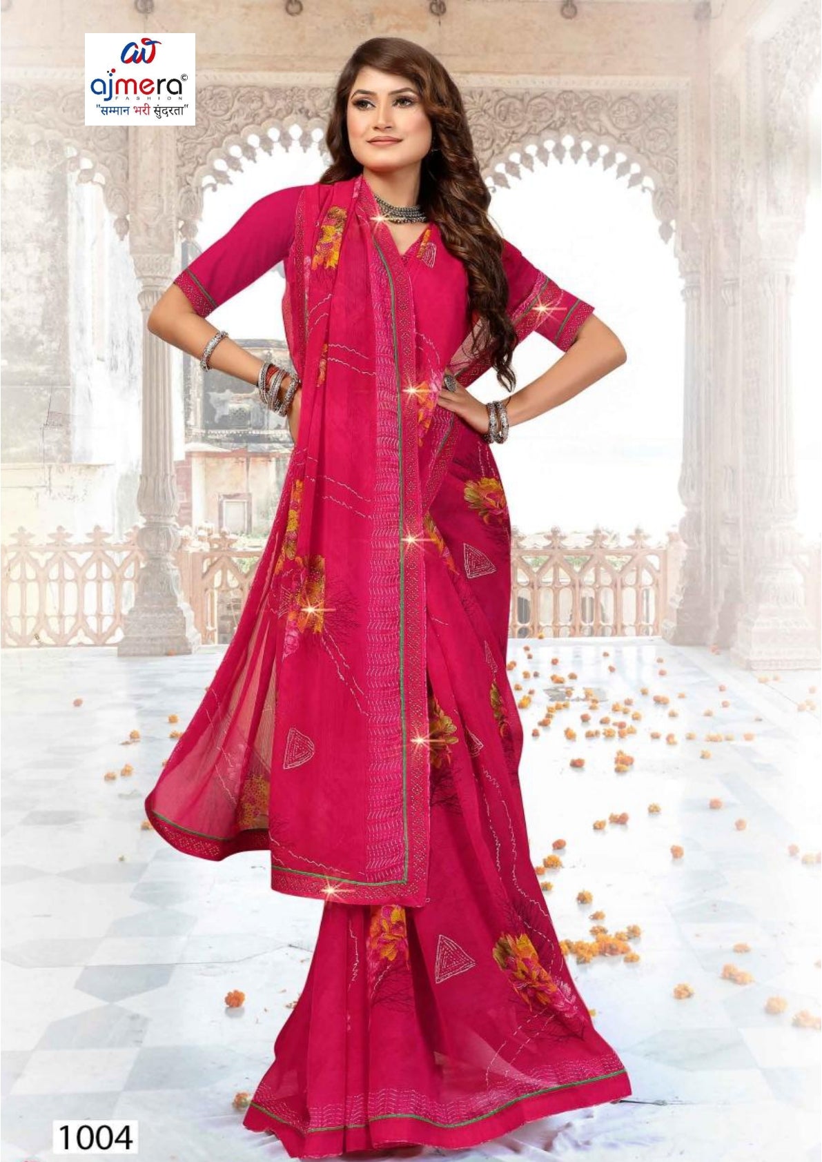 Beautiful Printed Saree with Blouse Piece for Cultural Celebrations | PRM-PRADEEP