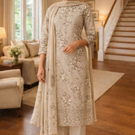 Premium Cambric Cotton Unstitched Suit Set | VAS-FLORAL FOREVER-2