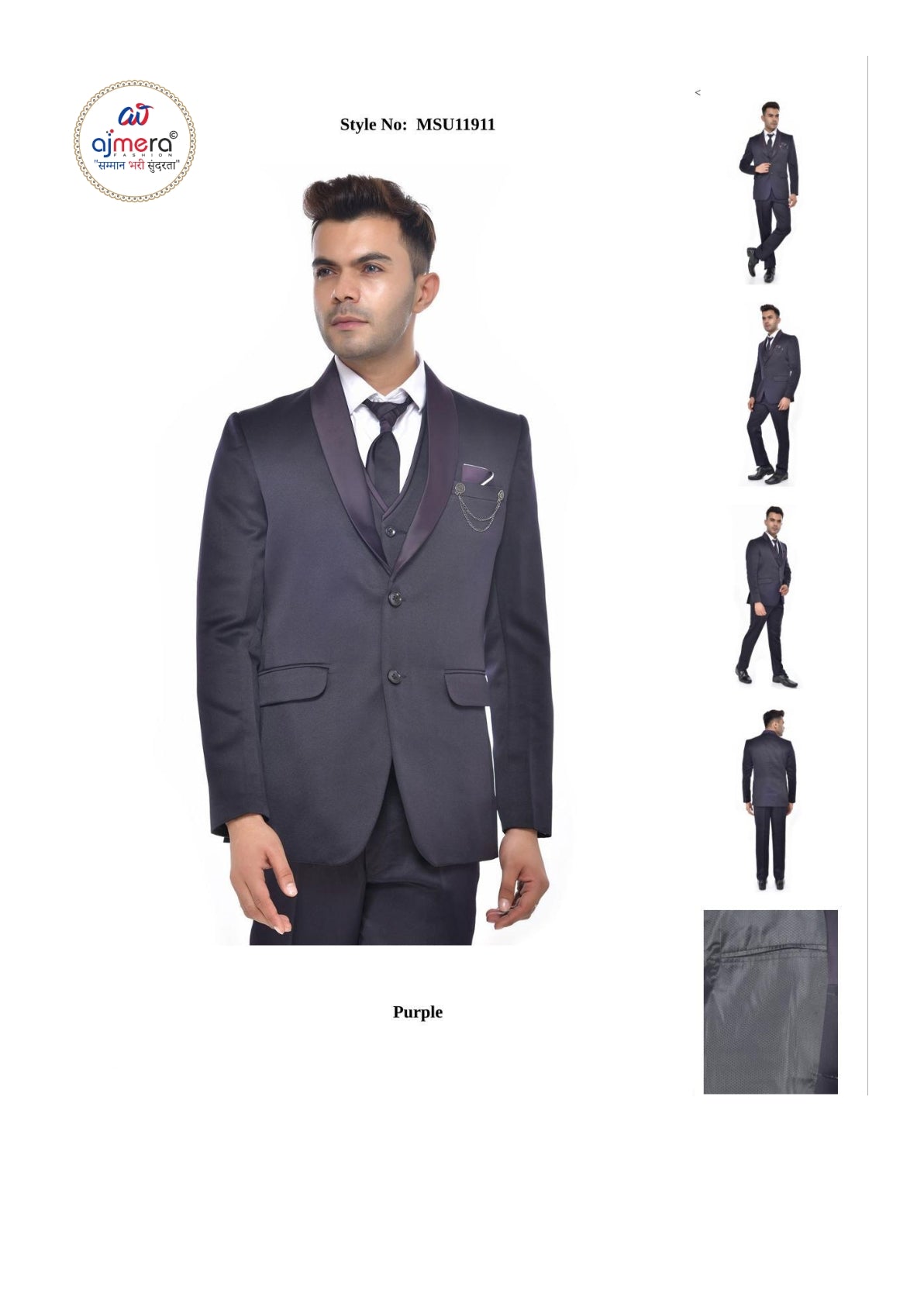 Mens Suit Exporter for Clothing Stores | SNA-MSU11911