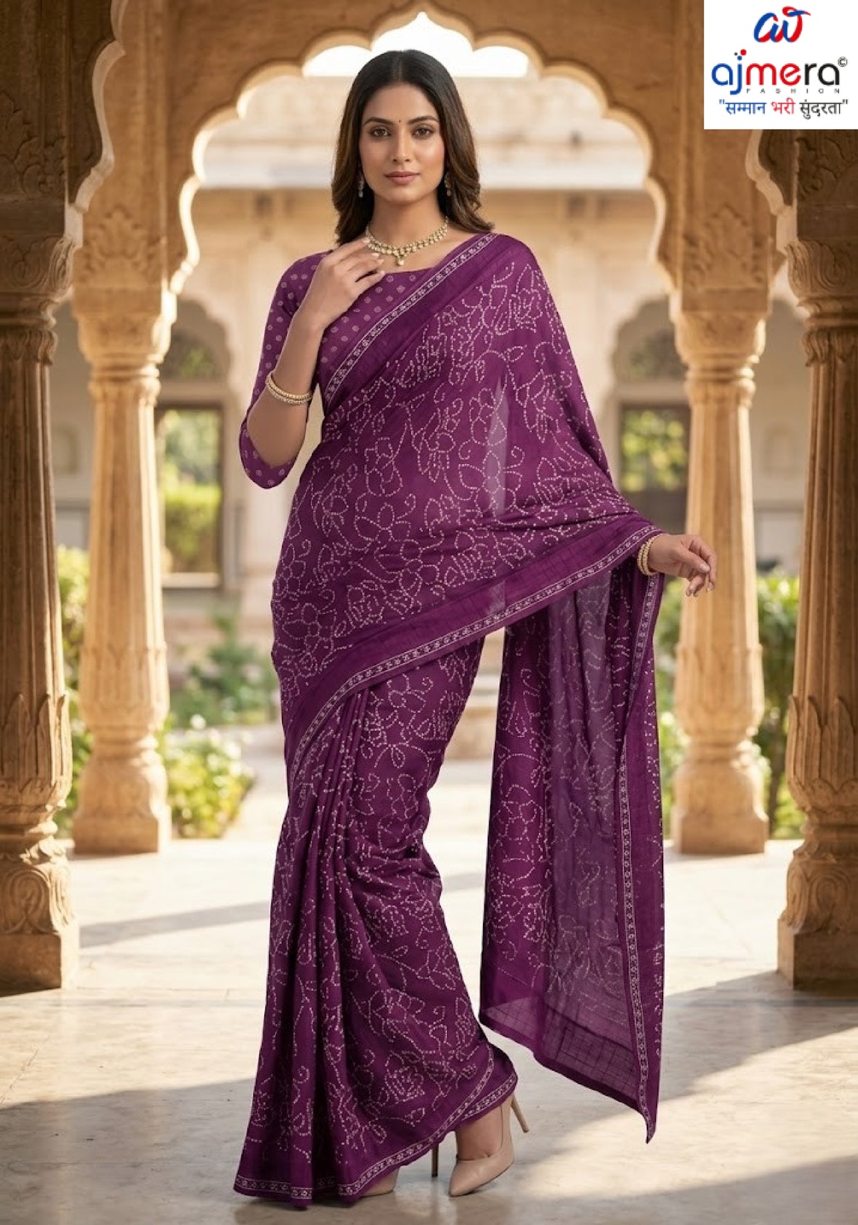 Graceful Printed Saree with Blouse Piece for Modern Ethnic Fashion | SSR-FESTIVAL