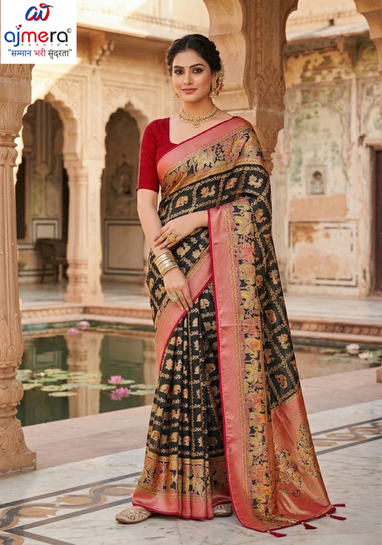 Trendy Printed Saree with Blouse Piece for Women’s Ethnic Wardrobe | VDT-TESLA BRASSO-02