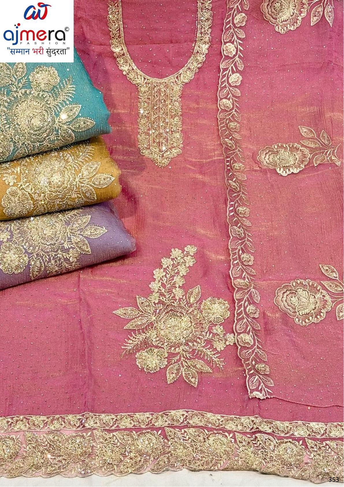 Premium Floot Unstitched Suit Set | AAR-FLUTE SILK