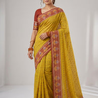 Handloom Cotton Saree with Without Blouse for Premium Ethnic and Traditional Wear | NDN-HANDLOOM SAREE-420