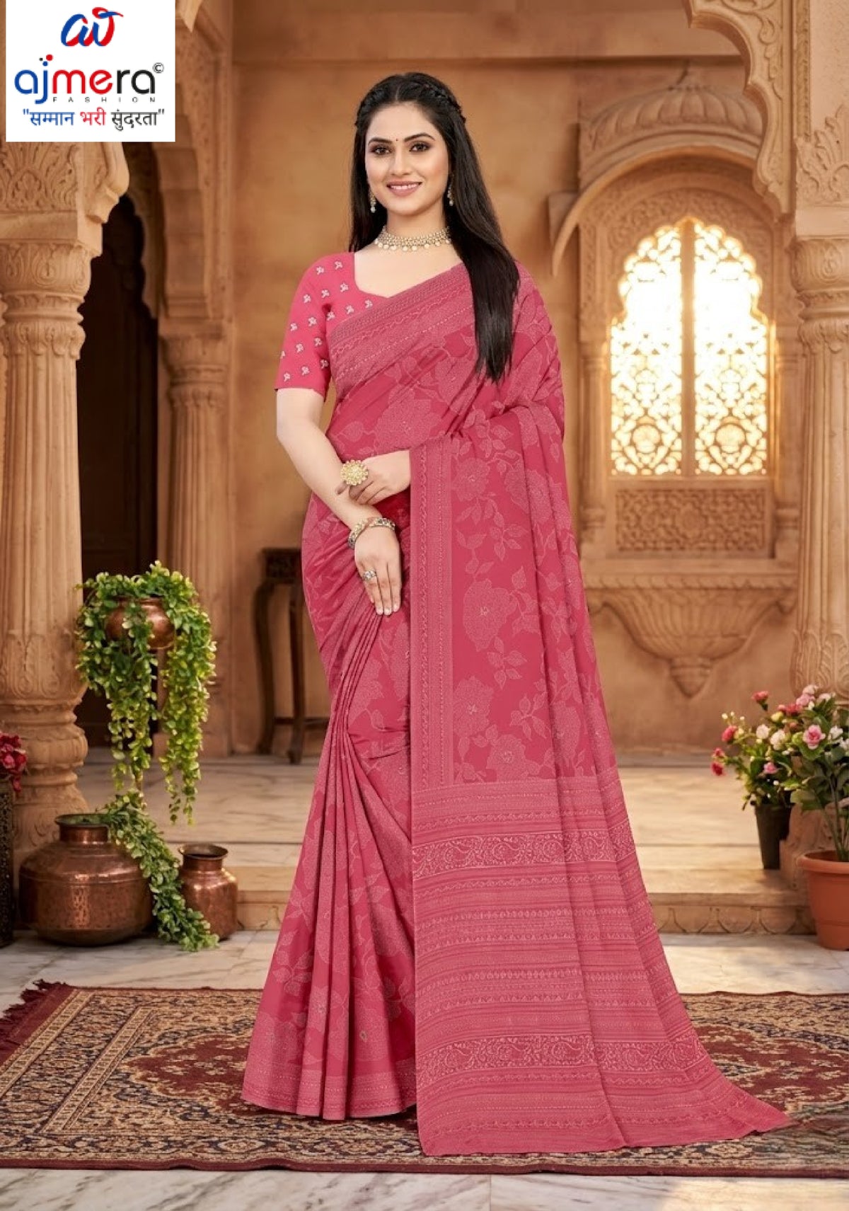 Graceful Printed Saree with Blouse Piece for Modern Ethnic Fashion | PUS-DREAM GIRL-237