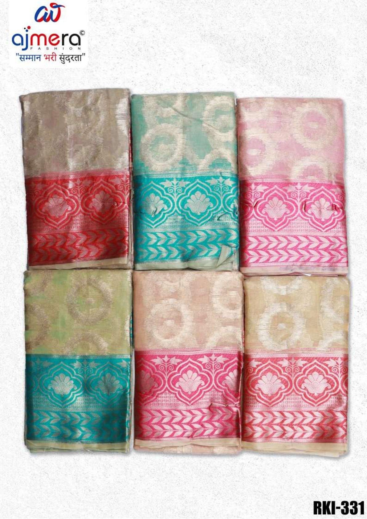 Fine Rapier Silk Matching Saree With Blouse Piece | RKI-331