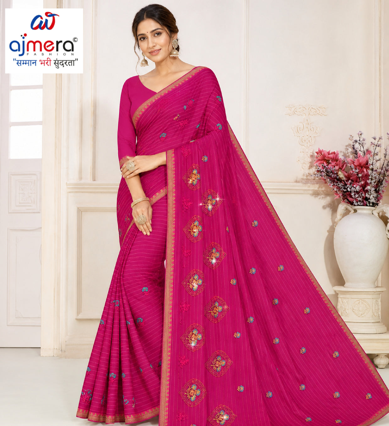 Traditional Cotton Saree with Without Blouse for Premium Ethnic and Traditional Wear | PJA-JUGNOO