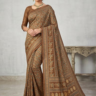 Digital Print Saree with Blouse Piece for Premium Ethnic and Traditional Wear | STG-MUSI