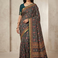 Silk Digital Printed Saree with Blouse Piece for Premium Ethnic and Traditional Wear | STG-MAHANDANA