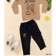 Boys T-Shirt & Pant Set Wholesale in Surat | TBY-956