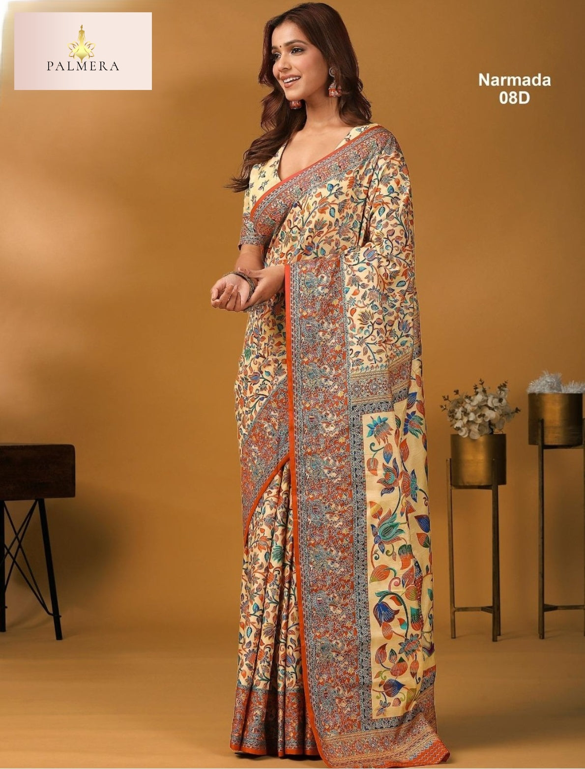 Palmera Saree Manufacturer and Palmera Saree Supplier | ALL-NARMADA-08