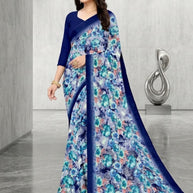 Contemporary Printed Saree with Blouse Piece for Premium Wear  | CAS-HAPPY DAY