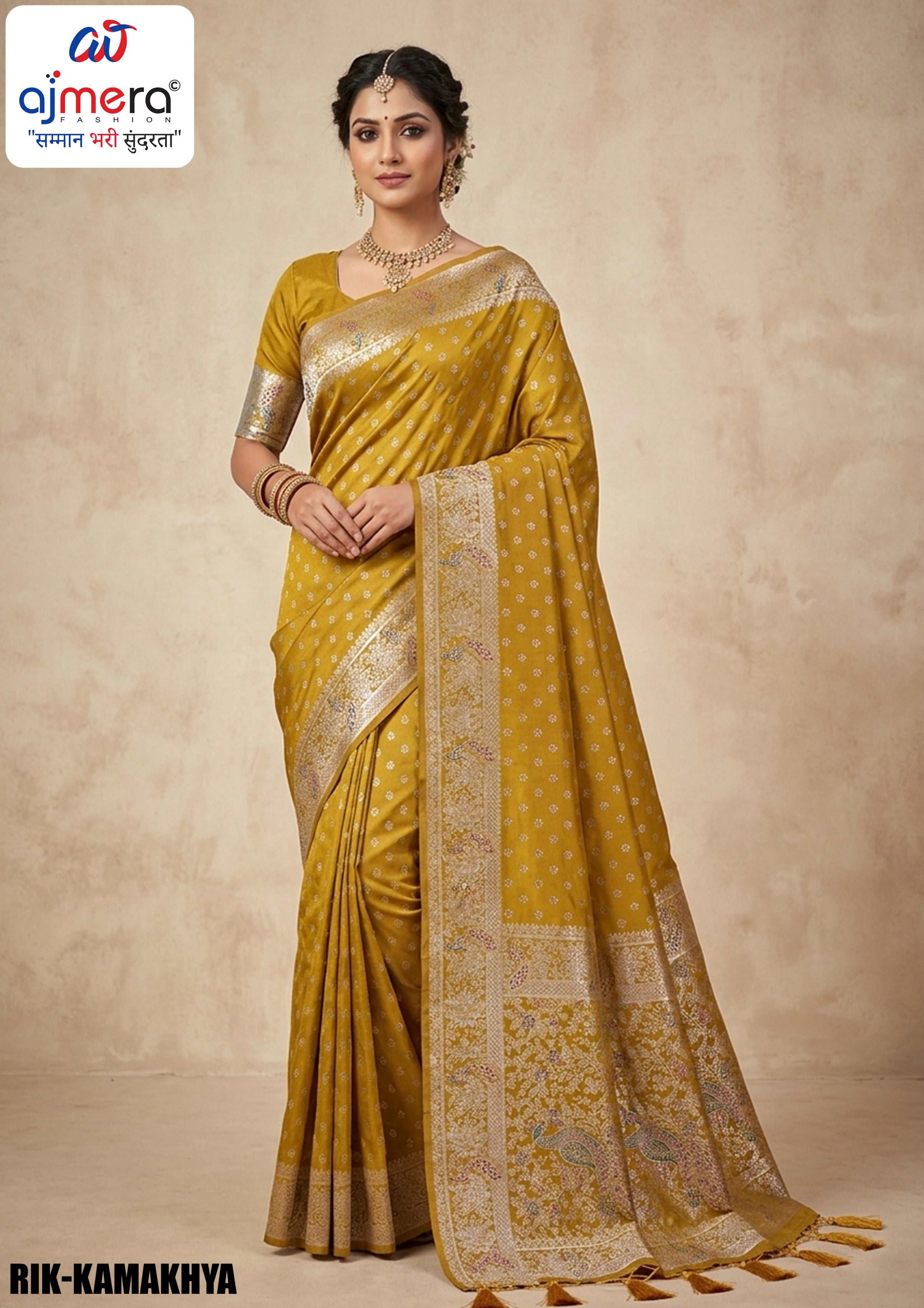 Artisan Jacquard Silk Saree With Blouse Piece | RIK-KAMAKHYA