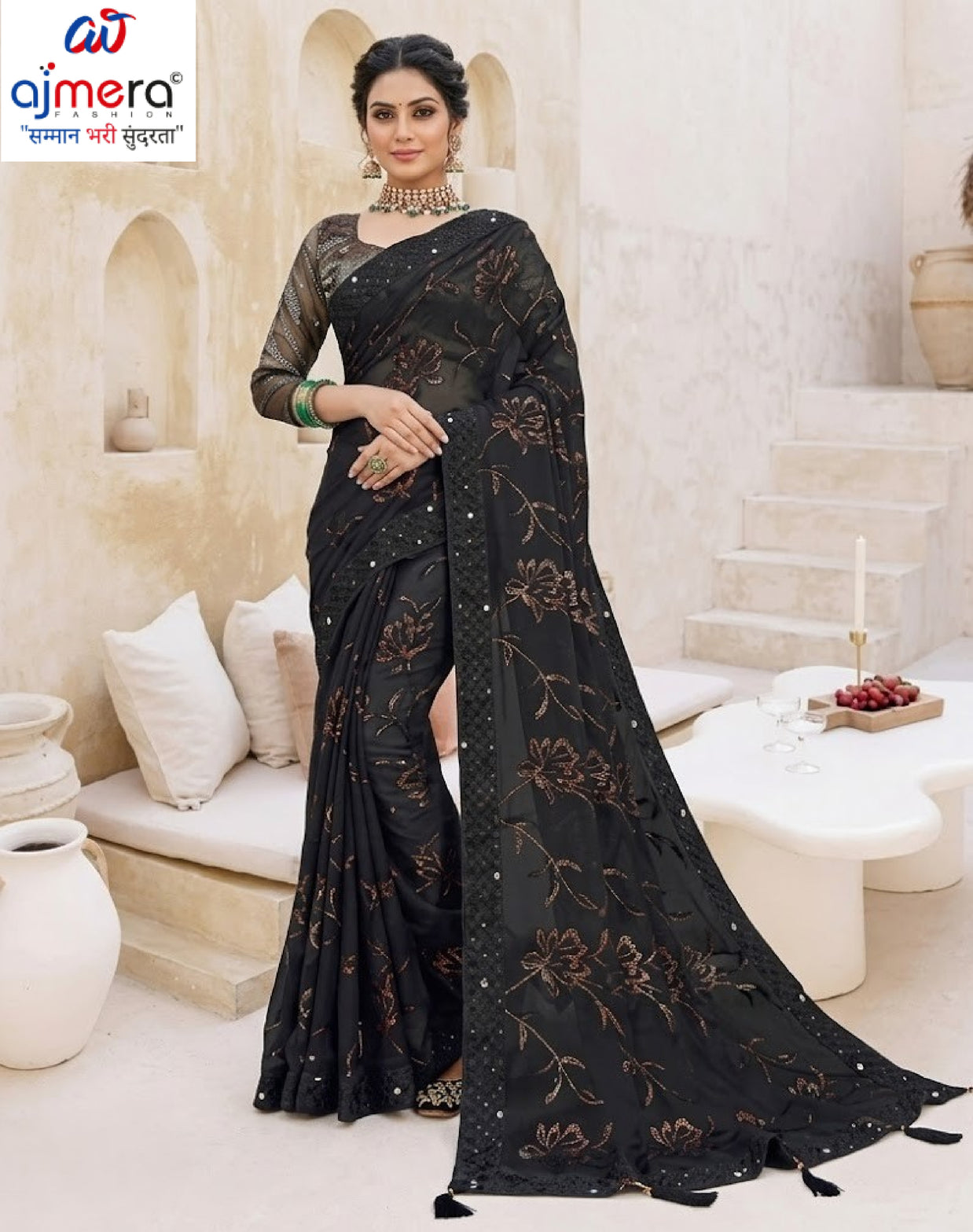 Classic Printed Saree with Blouse Piece for Timeless Traditional Style | RDD-YUKTI VOL-57