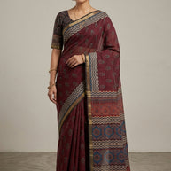 Digital Printed Saree with Blouse Piece for Premium Ethnic and Traditional Wear | RYT-AJRAKH SILK
