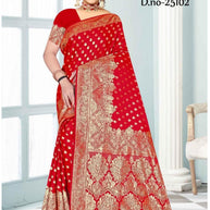 Rich Jacquard Silk Saree with Blouse Piece for Sophisticated Ethnic Style | MTE-25102