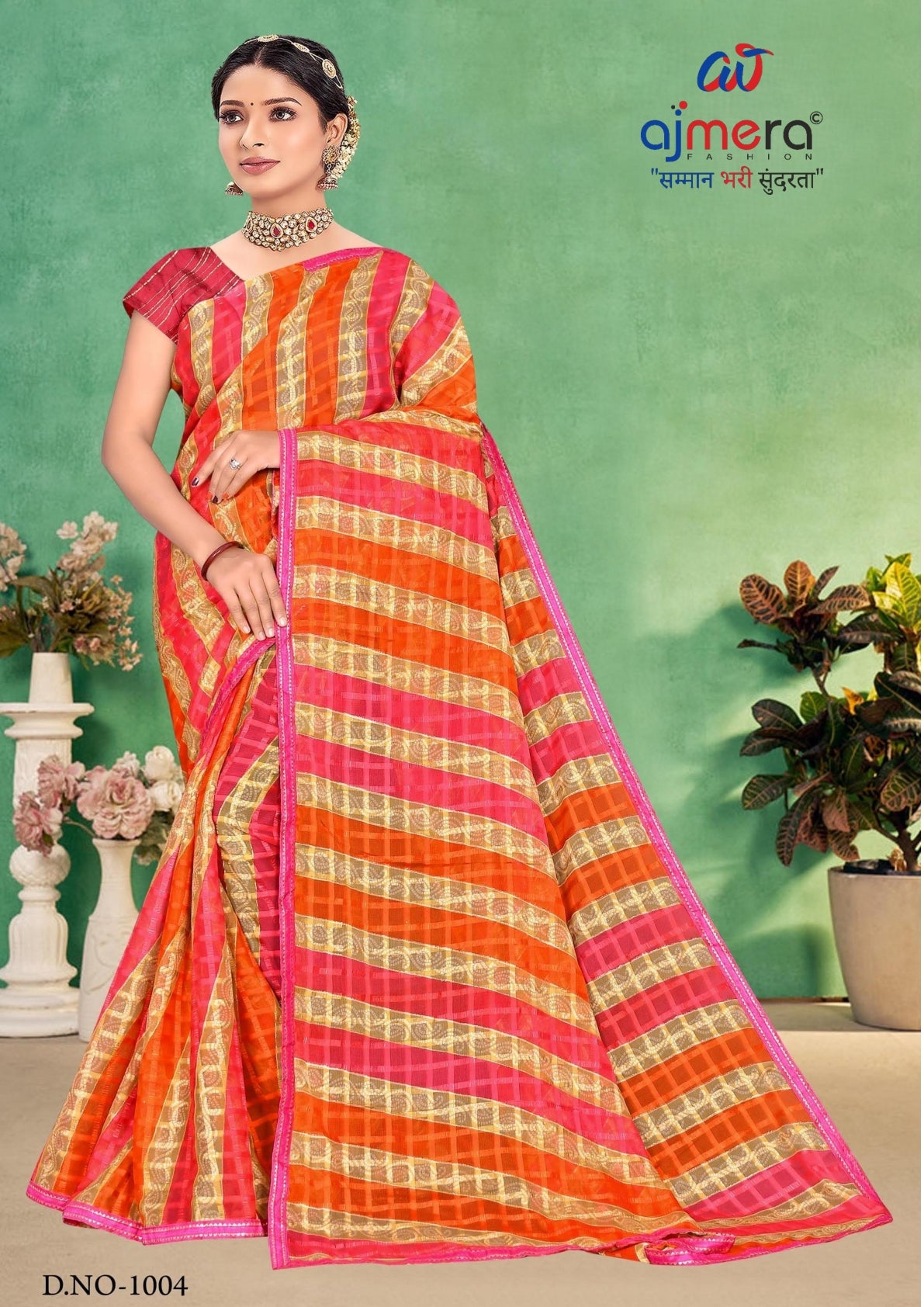 Elegant Printed Saree with Designer Blouse Piece for Festive Wear  | SNR-SHEETAL