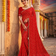 Graceful Printed Saree with Blouse Piece for Modern Ethnic Fashion | JS-SUHAG