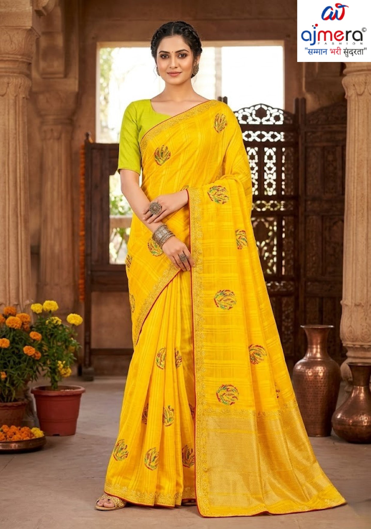 Exclusive Printed Saree with Blouse Piece for Elegant Ethnic Look | PRM-GIRIJA