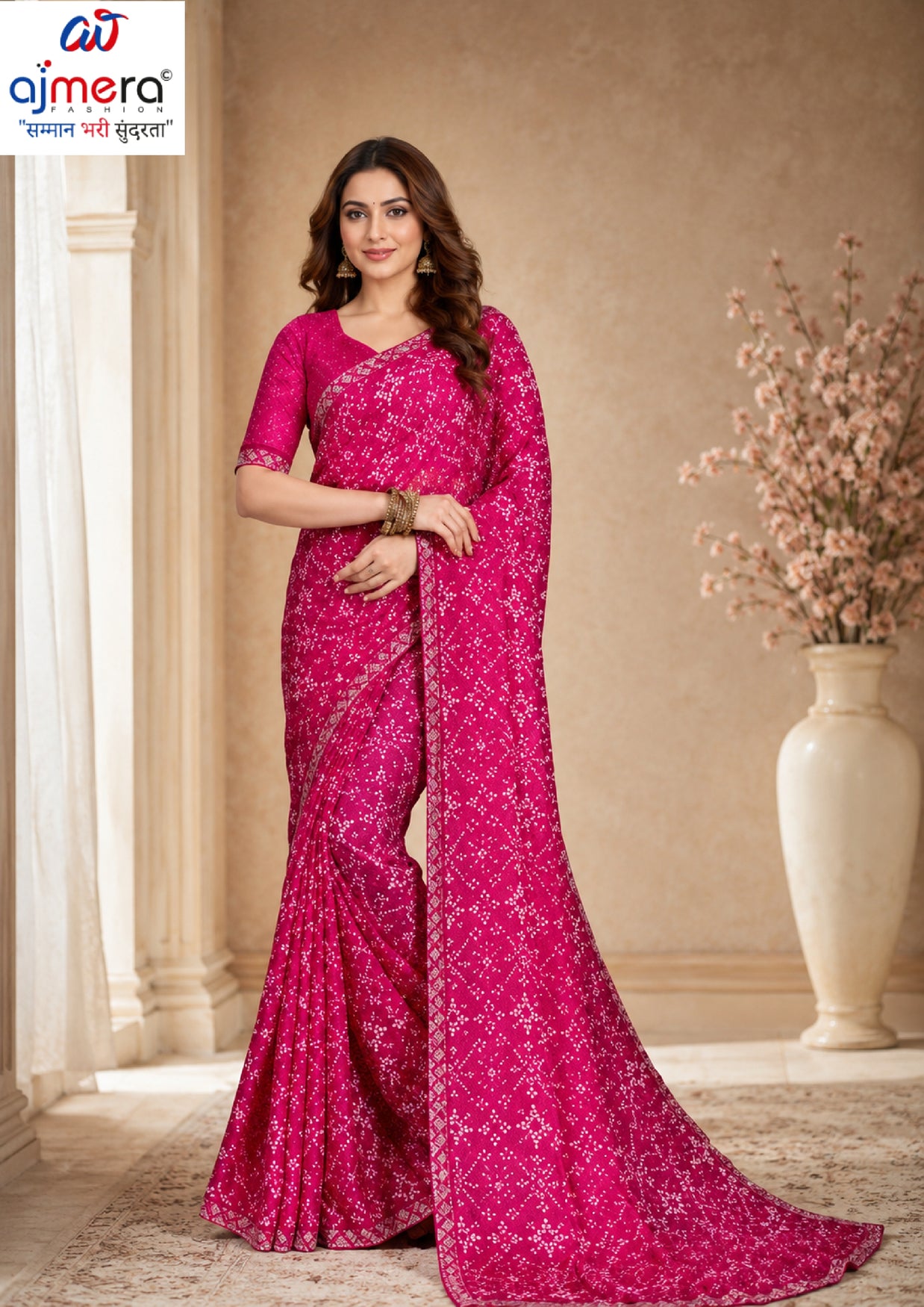Stylish Printed Saree with Blouse Piece for Traditional Celebrations  | RDD-DISHA