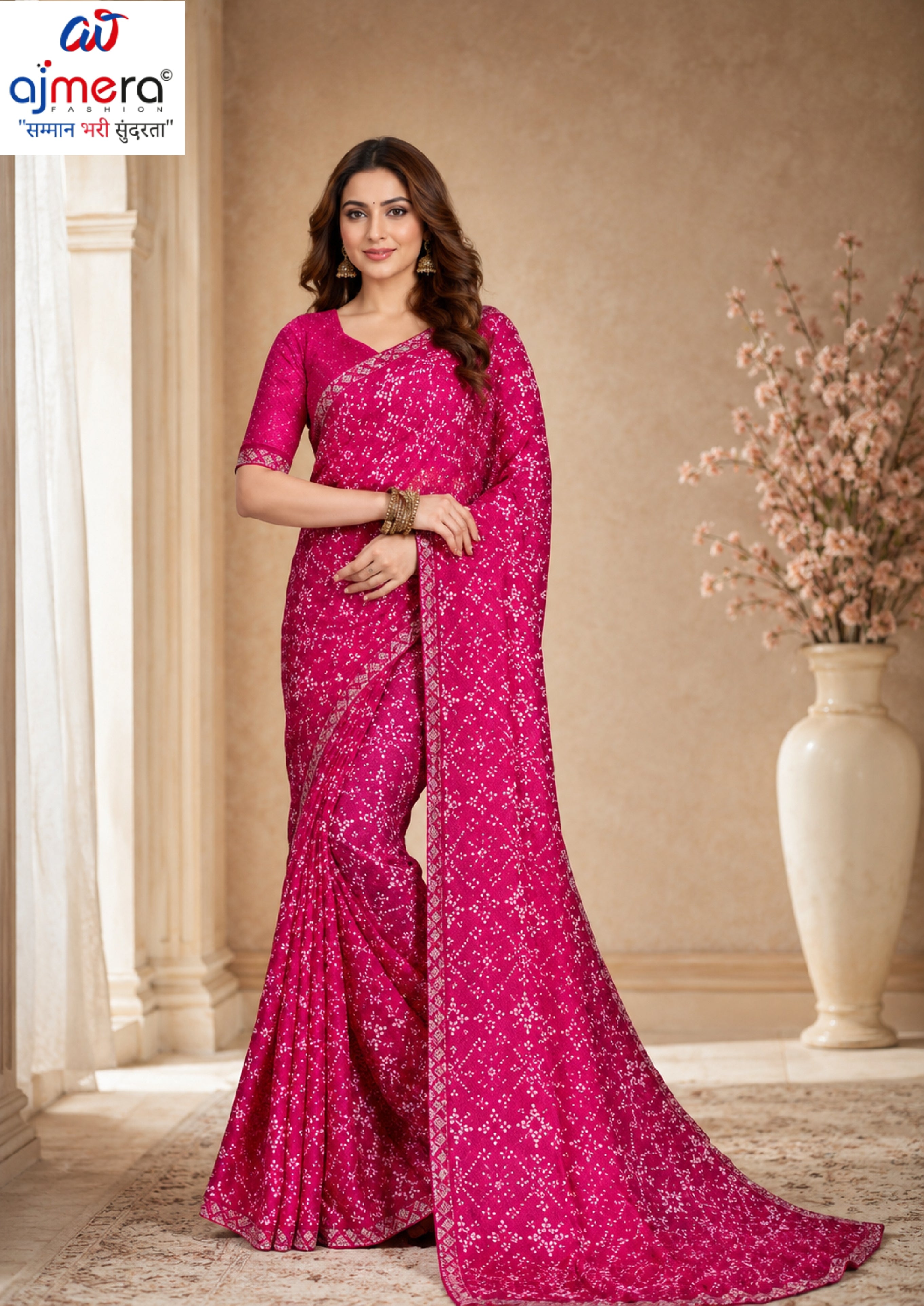 Stylish Printed Saree with Blouse Piece for Traditional Celebrations  | RDD-DISHA