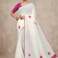 Exclusive Printed Saree with Blouse Piece for Elegant Ethnic Look  | SSR-EFFORT
