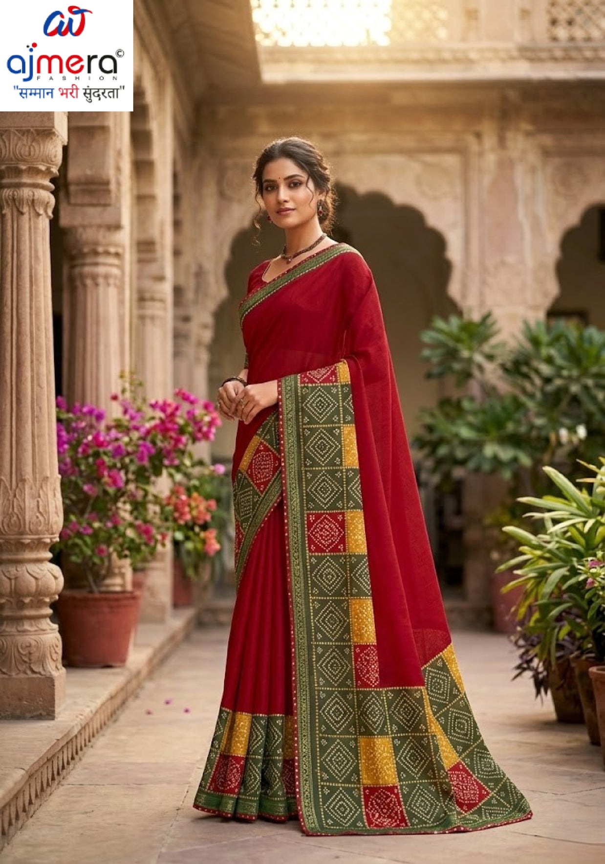 Stylish Printed Saree with Blouse Piece for Traditional Celebrations | SSR-BATRA