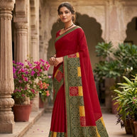 Stylish Printed Saree with Blouse Piece for Traditional Celebrations | SSR-BATRA