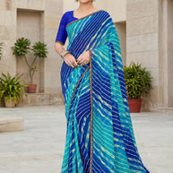 Elegant Printed Saree with Designer Blouse Piece for Festive Wear  | JS-NIKITA-2