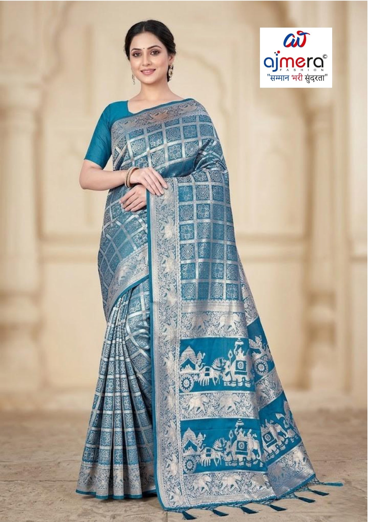 Premium Jacquard Silk Saree with Matching Blouse Piece for Ethnic Celebrations | DBU-MANGAL BELLA VOL-03