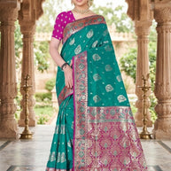 Modern Elegance Jacquard Silk Saree With Blouse Piece | DPM-SPARKLE CHINON