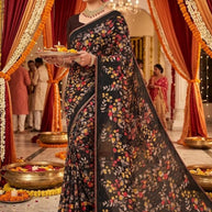 Classic Printed Saree with Blouse Piece for Timeless Traditional Style  | GLC-FULL DEMOND