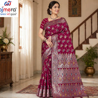 Luxury Jacquard Silk Saree with Blouse Piece for Wedding & Party Wear | TUL-CLEAR SILK VOL-23